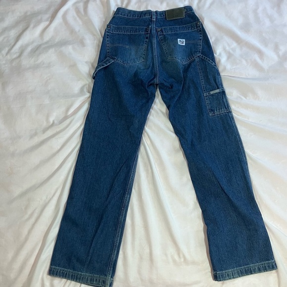 VINTAGE 90s Silver Jeans Mens - Picture 2 of 11